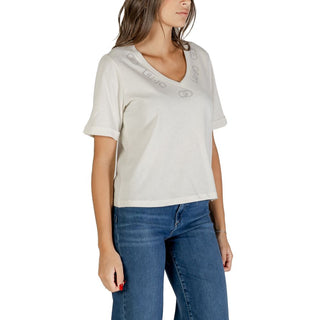 Weißes Baumwoll-T-Shirt