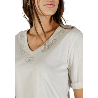 Weißes Baumwoll-T-Shirt