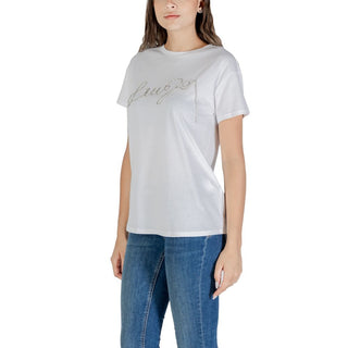 Weißes Baumwoll-T-Shirt