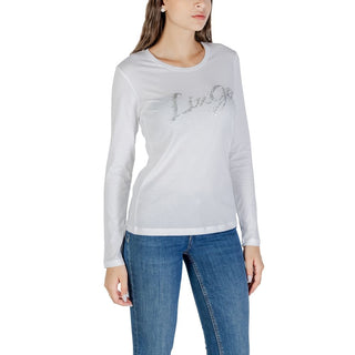 Zweifarbiges Baumwoll-Langarm-T-Shirt