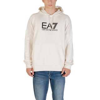 Schwarz-weißer Baumwoll-Kapuzenpullover