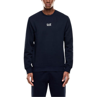 Blaues Baumwoll-Sweatshirt