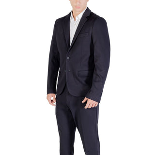 Blauer Viskose-Blazer