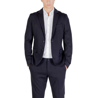 Blauer Viskose-Blazer
