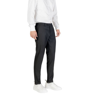 Schwarze Skinny-Hose aus Polyester