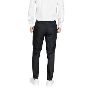 Schwarze Skinny-Hose aus Polyester