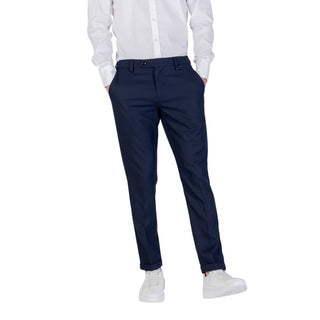 Pantalones ajustados azules de poliéster