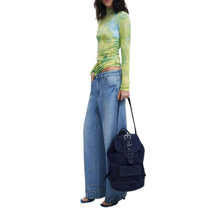 Blue Polyethylene Backpack