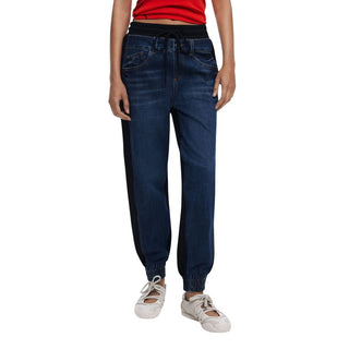 Blue Cotton Joggers (Workout Pants)