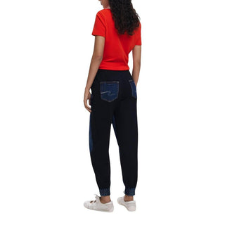 Blue Cotton Joggers (Workout Pants)