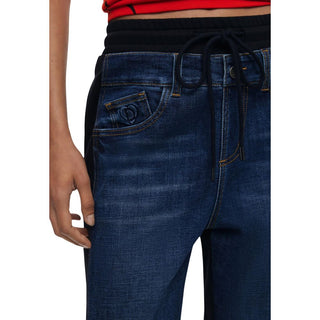 Blue Cotton Joggers (Workout Pants)