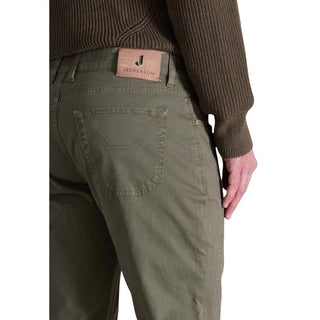 Grüne Skinny-Hose aus Baumwolle