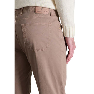 Beige Skinny-Hose aus Baumwolle