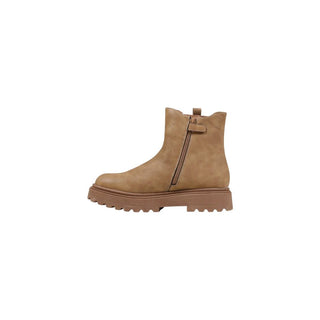 Beige Polyethylene Ankle Boots