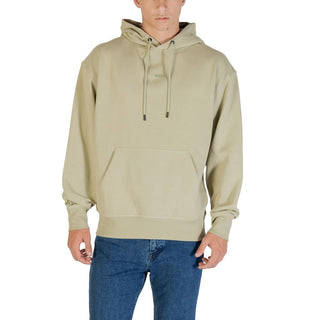 Grüner Baumwoll-Kapuzenpullover