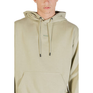 Grüner Baumwoll-Kapuzenpullover