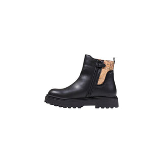 Schwarze Stiefeletten aus Polyethylen