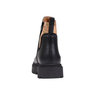 Schwarze Stiefeletten aus Polyethylen