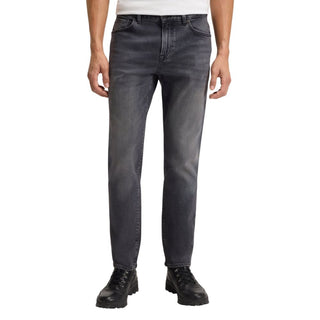 Gray Cotton Relaxed Fit Jeans