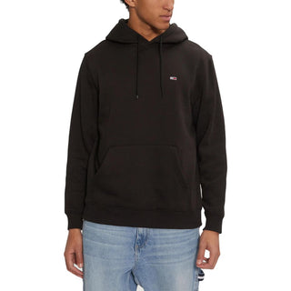 Sudadera con capucha de algodón negro