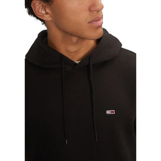 Sudadera con capucha de algodón negro