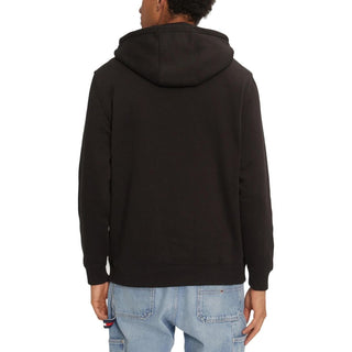 Sudadera con capucha de algodón negro