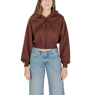 Sudadera con capucha de algodón reciclado marrón