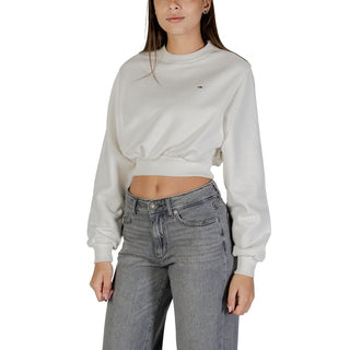 Cremefarbenes Sweatshirt aus recycelter Baumwolle