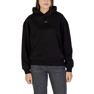 Sudadera con capucha de algodón negro