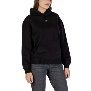 Sudadera con capucha de algodón negro