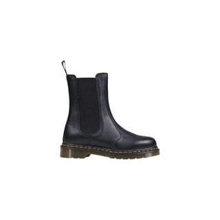 Schwarze Leder-Stiefeletten