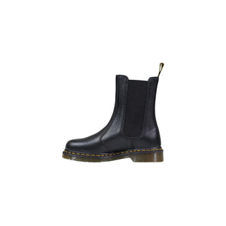 Schwarze Leder-Stiefeletten