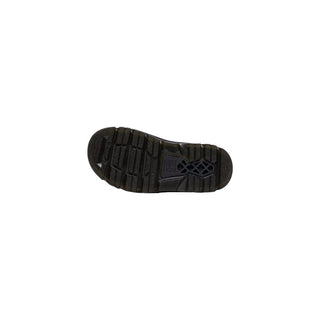 Schwarze Leder-Stiefeletten