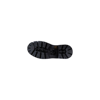 Schwarze Leder-Stiefeletten