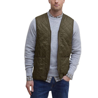 Green Polyamide Sleeveless Jacket