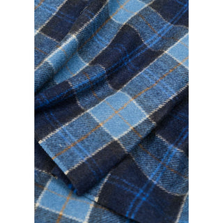 Blauer Wollschal