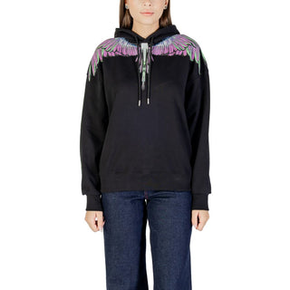 Schwarzer Baumwoll-Kapuzenpullover