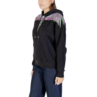 Schwarzer Baumwoll-Kapuzenpullover