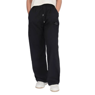 Schwarze Jogginghose aus Baumwolle (Sporthose)