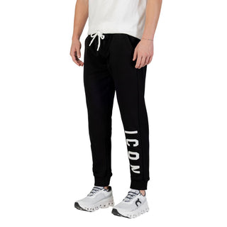 Schwarze Jogginghose aus Baumwolle (Sporthose)