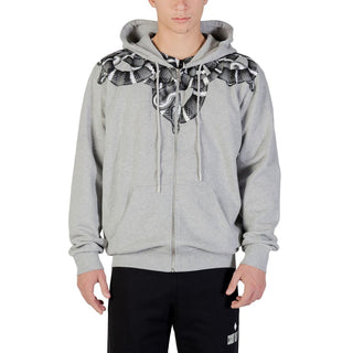Sudadera con capucha gris de algodón