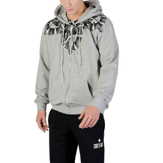 Sudadera con capucha gris de algodón