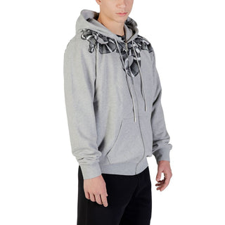 Sudadera con capucha gris de algodón