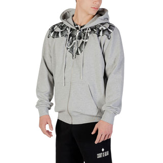Sudadera con capucha gris de algodón