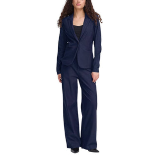 Blazer azul de algodón