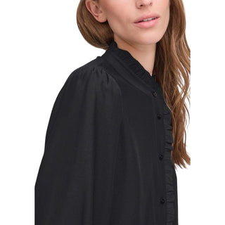 Blusa de viscosa negra