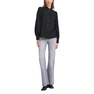 Blusa de viscosa negra