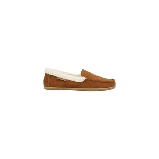 Zapatillas de cuero de ante marrón