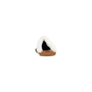 Brown Textile Slippers