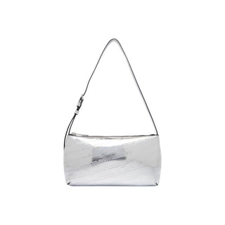 Bolso de mano plateado de polietileno